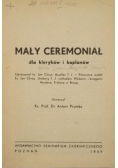 Mały Ceremoniał dla kleryków i kapłanów 1949 r