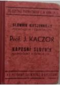 Nowy słownik kieszonkowy polsko-czeski i czesko-polski, 1949 r.