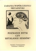 Poznanie bytu czy ustalenie sensów?