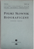 Polski słownik biograficzny Zeszyt 166