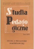 Studia pedagogiczne, Tom XXVI