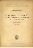 Czasopisma Literackie w Królestwie Polskim w latach 1832-1848, cz. 2