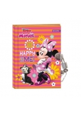 Pamiętnik z kłódką Minnie Mouse