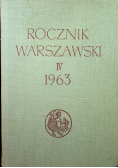 Rocznik Warszawski IV 1963