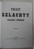 Poczet szlachty galicyjskiej i bukowińskiej, reprint 1857 r.