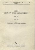 Akta Stanów Prus Królewskich. Tom VII (1516-1520)