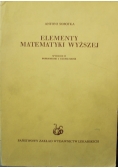 Elementy matematyki wyższej