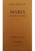 Maria powieść Ukraińska, Reprint 1825