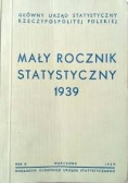 Mały rocznik statystyczny 1939, wyd. 1939 r.