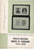 Poczta miejska miasta st. Warszawy 1915-1918