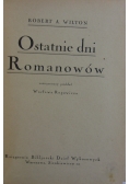 Ostatnie dni Romanów, 1925 r.