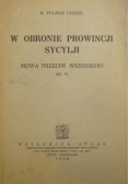 W obronie prowincji Sycylji, 1928 r.