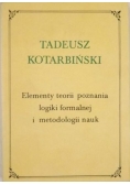 Elementy teorii poznania  logiki formalnej i metodologii nauk