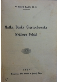 Matka Boska Częstochowska Królowa Polski, 1939 r.