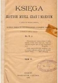 Księga złotych myśli, zdań i maksym,  1899r.
