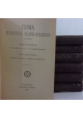 Pisma Juliusza Słowackiego, zestaw 7 książek, 1909 r.