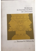Problems in the philosophy of language