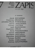 Zapis, styczeń 1981