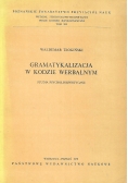Gramatykalizacja w kodzie werbalnym