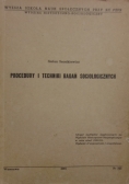 Procedury i techniki badań socjologicznych