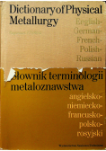 Słownik terminologii metaloznawstwa