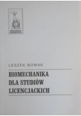 Biomechanika dla studentów licencjackich