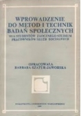 Wprowadzenie do metod i technik badań społecznych