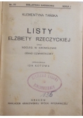 Listy Elżbiety Rzeczyckiej, 1927 r.