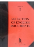 Selection of english documents