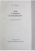 Sens i nonsens w psychologii