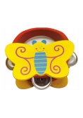 Drewniane tamburyno Motyl