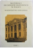 Materiały do dziejów rezydencji w Polsce, Tom I