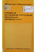 Modele ekonometryczne równań opisowych