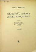 Gramatyka opisowa języka polskiego
