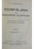 Rozmyślania dla kapłanów i kleryków, 1932r