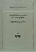 Handschriftenverzeichnis und Bibliographie