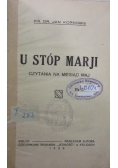 U stóp Marji, 1936 r.