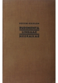 Rudimenta Linguae Hebraicae, 1929 r.