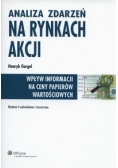 Analiza zdarzeń na rynkach akcji