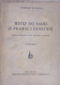 Wstęp do nauki o prawie i państwie ,1947 r.