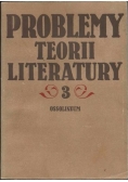 Problemy teorii literatury III