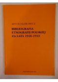 Bibliografia etnografii polskiej za lata 1926-1933