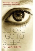 Before I go to sleep