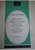 Maurycy Mochnacki: program kulturalny i myśl krytycznoliteracka
