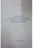 Dominacja problematyki moralnej w polskim kaznodziejstwie międzywojennym
