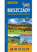 Bieszczady mapa atrakcji turystycznych