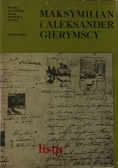 Maksymilian i Aleksander Gierymscy Listy i notatki