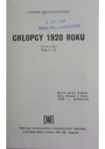 Chłopcy 1920 roku