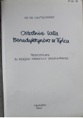 Ostatnie lata Benedyktynów w Tyńcu 1900 r.