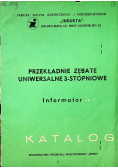 Przekładnie zębate uniwersalne 3 stopniowe Informator